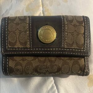 Coach Brown Monogram Wallet